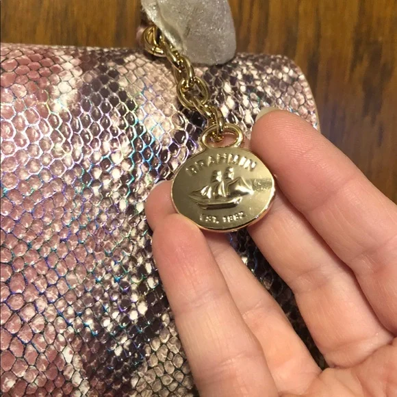 NWT-Brahmin-Hallie Satchel-Multi Skyterra-Leather-Dust Bag-$455 - Picture 8 of 16